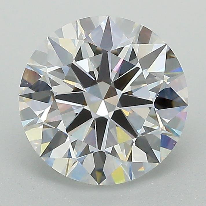 2.18ct D VVS2 Rare Carat Ideal Cut Round Lab Grown Diamond