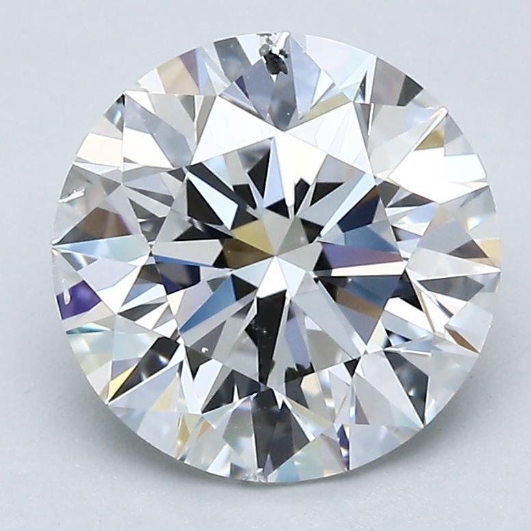 3.05ct E SI2 Rare Carat Ideal Cut Round Diamond