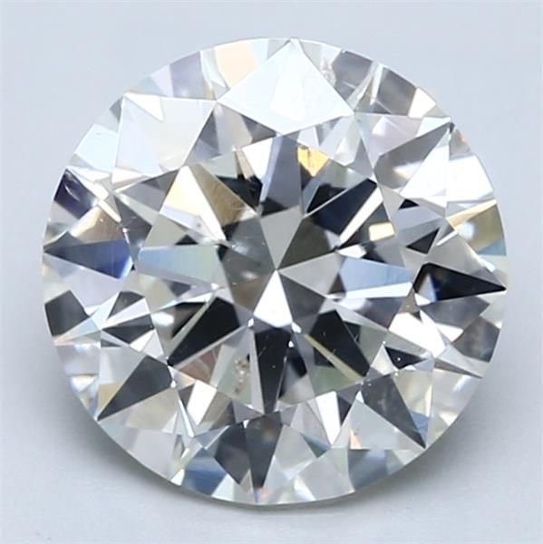 3.01ct I SI2 Rare Carat Ideal Cut Round Diamond