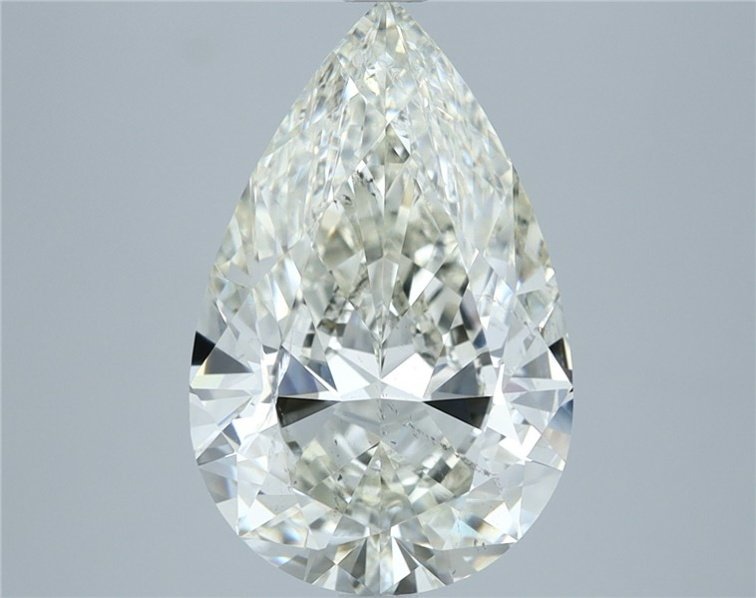 4.04ct K SI2 Rare Carat Ideal Cut Pear Diamond