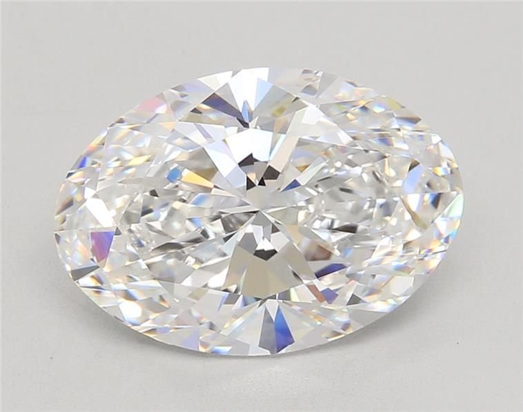 5.07ct E VVS2 Rare Carat Ideal Cut Oval Lab Grown Diamond