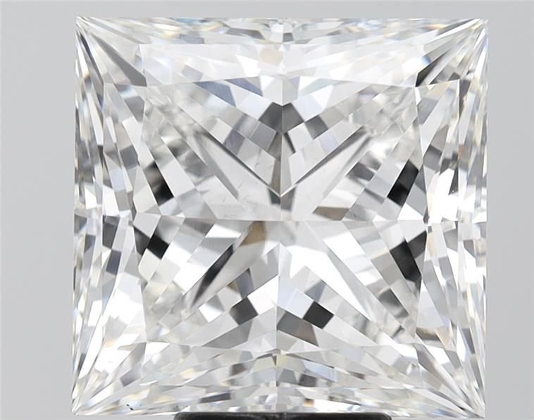 8.06ct F VS1 Rare Carat Ideal Cut Princess Lab Grown Diamond