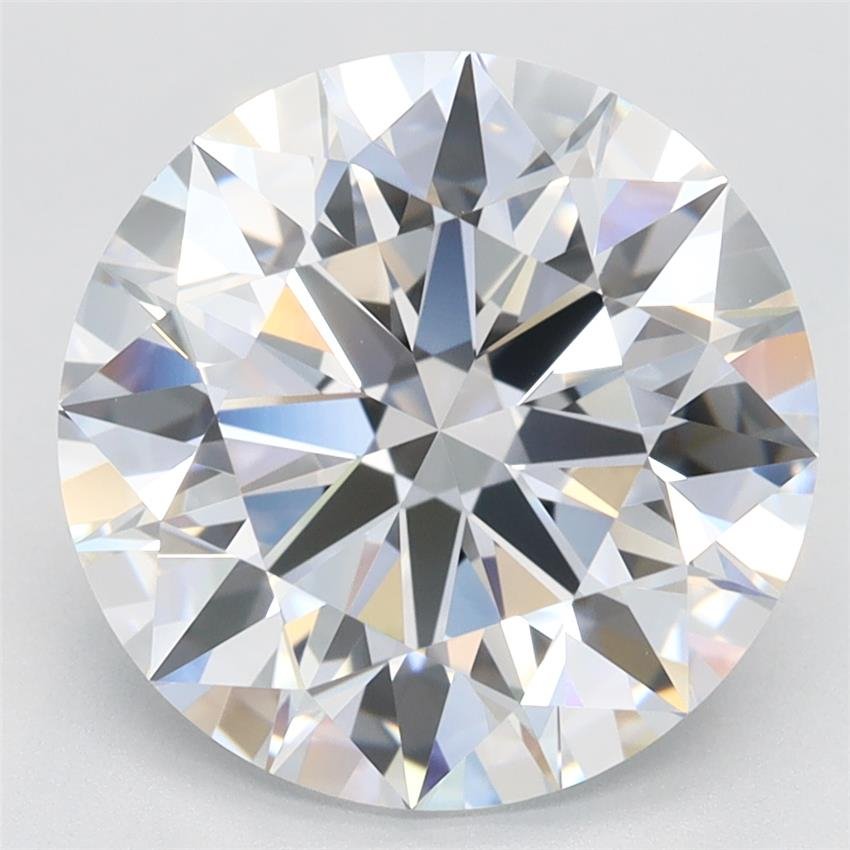 4.21ct F VVS1 Rare Carat Ideal Cut Round Lab Grown Diamond