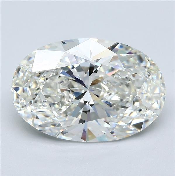 5.27ct I VS2 Rare Carat Ideal Cut Oval Diamond