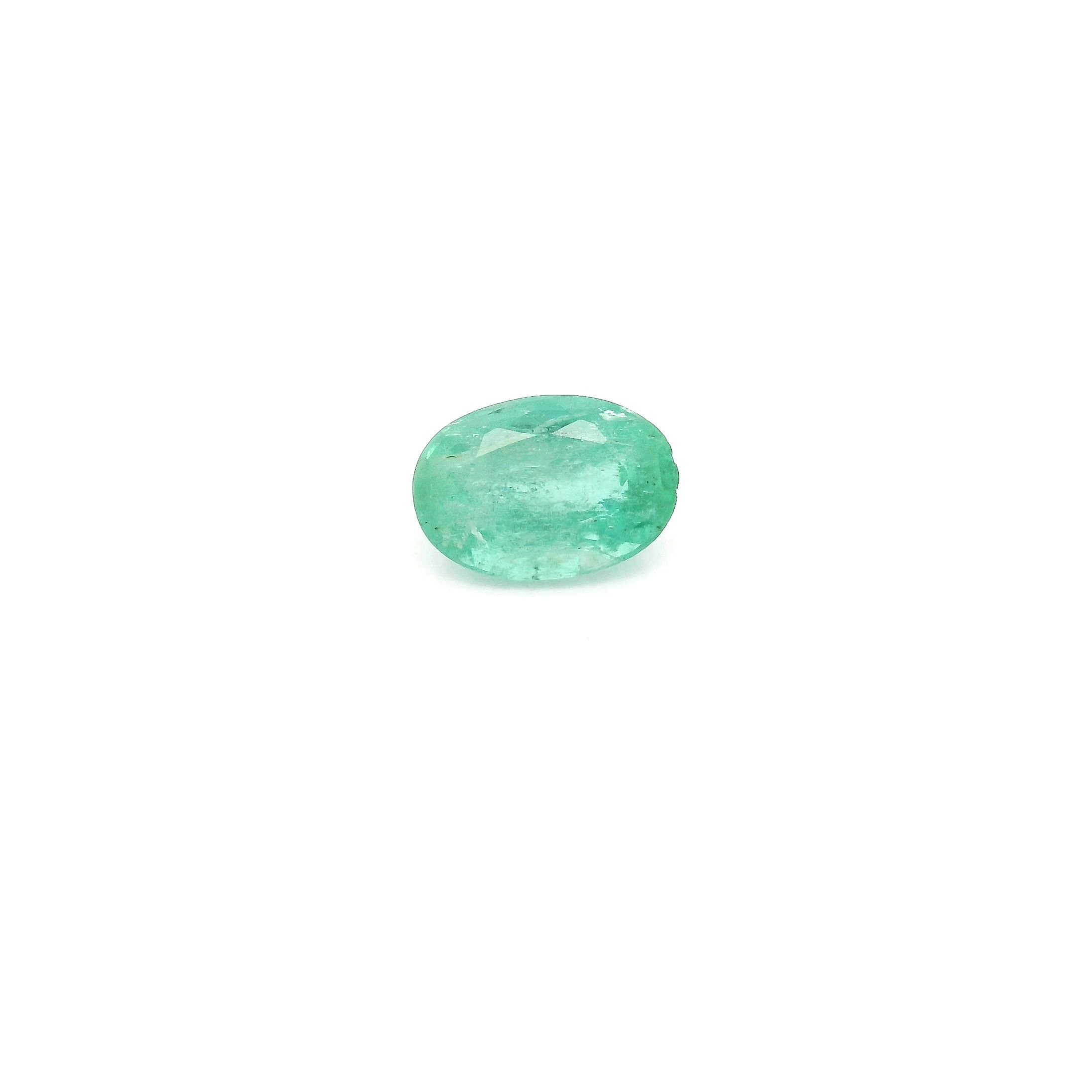 0.50 Carat Green Oval Emerald