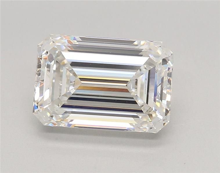 3.57ct F VS1 Rare Carat Ideal Cut Emerald Lab Grown Diamond