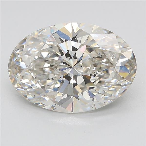 5.31ct H VS2 Rare Carat Ideal Cut Oval Lab Grown Diamond