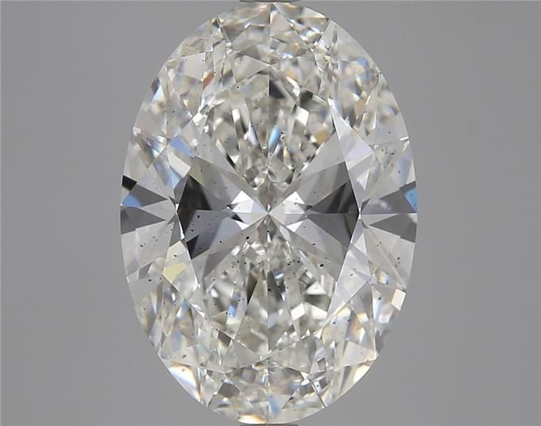 6.50ct H SI1 Rare Carat Ideal Cut Oval Lab Grown Diamond