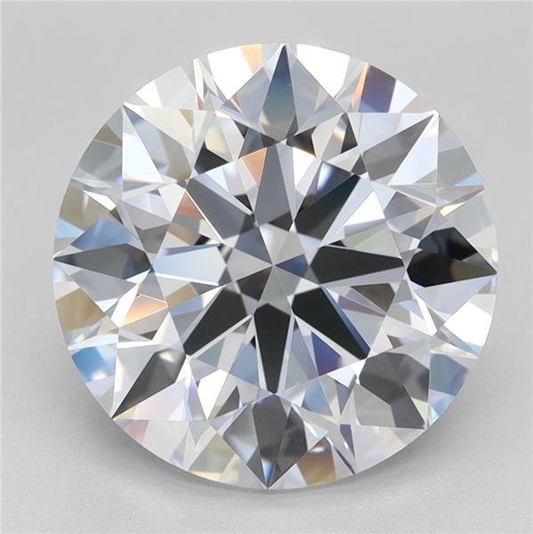 4.08ct F VVS1 Rare Carat Ideal Cut Round Lab Grown Diamond