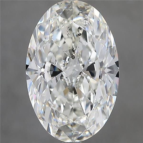 3.70ct I SI2 Rare Carat Ideal Cut Oval Diamond