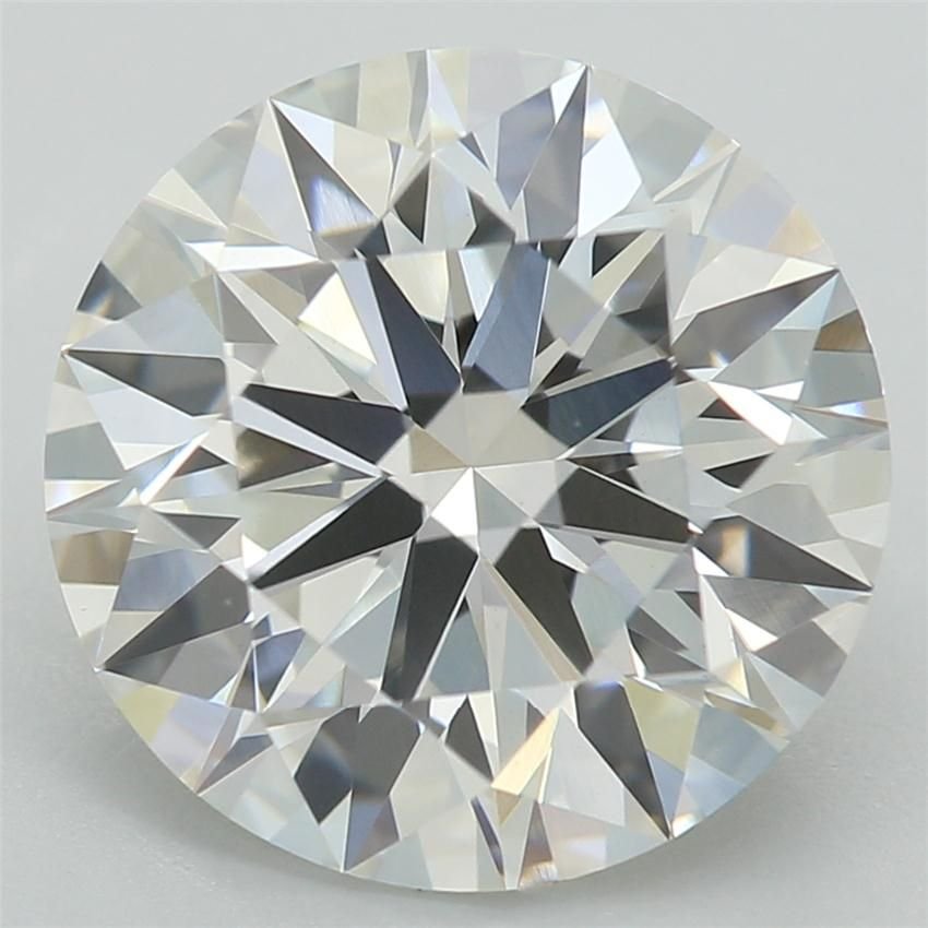 3.09ct F VVS2 Rare Carat Ideal Cut Round Lab Grown Diamond