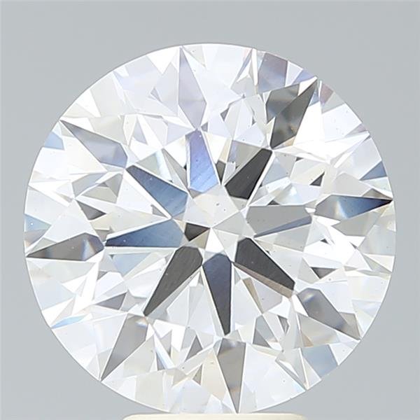 6.18ct F VS2 Rare Carat Ideal Cut Round Lab Grown Diamond