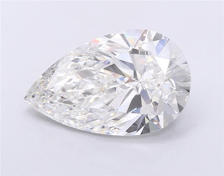 6.02ct E VS1 Rare Carat Ideal Cut Pear Lab Grown Diamond