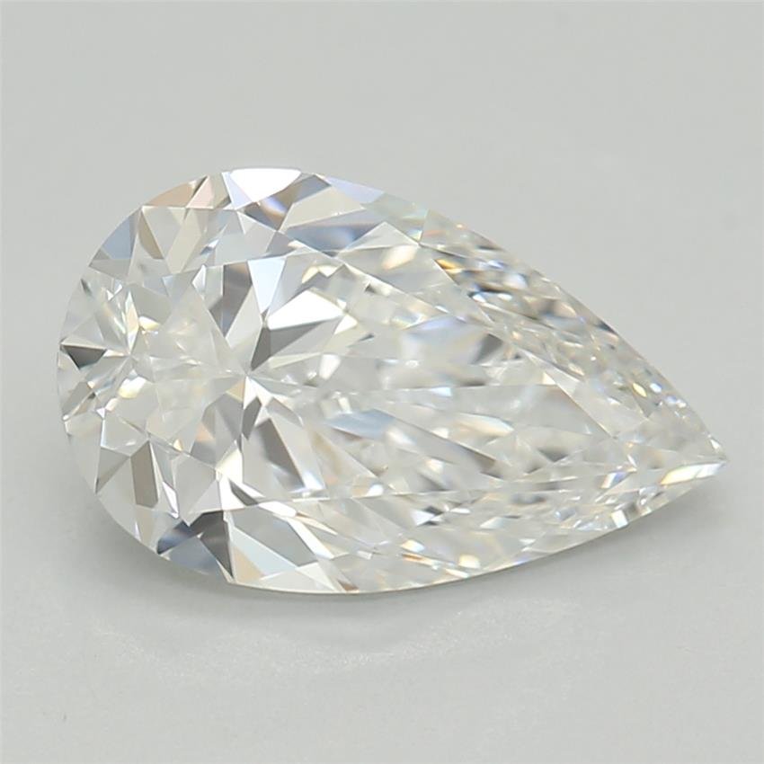 1.09ct E VVS2 Rare Carat Ideal Cut Pear Lab Grown Diamond