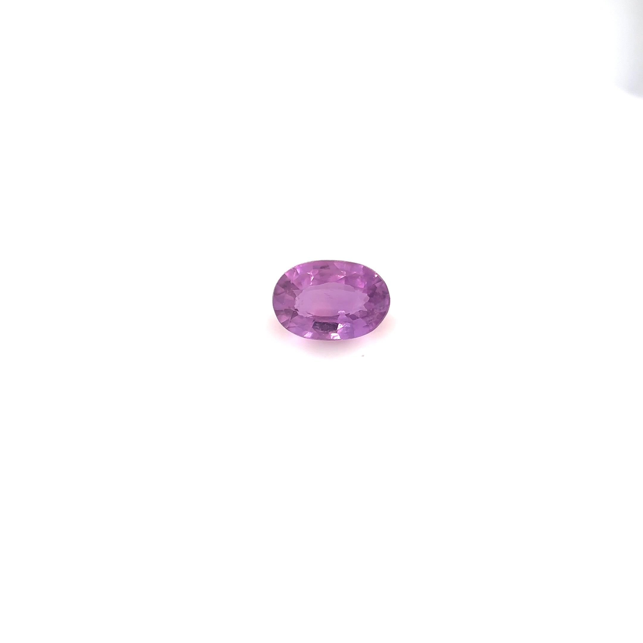 0.62 Carat Pink Oval Sapphire