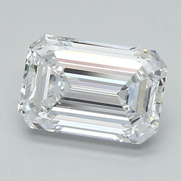 1.47ct D VVS2 Rare Carat Ideal Cut Emerald Lab Grown Diamond