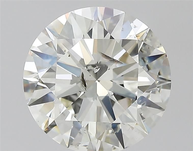 4.01ct K SI2 Rare Carat Ideal Cut Round Diamond
