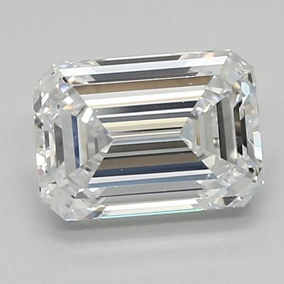 1.46ct D VVS1 Rare Carat Ideal Cut Emerald Lab Grown Diamond