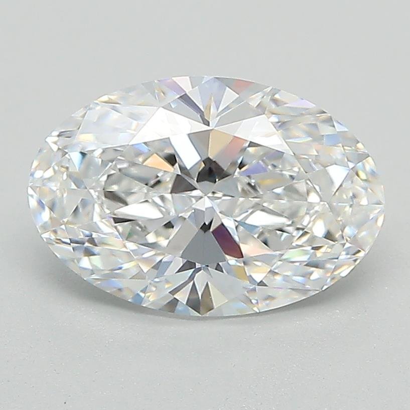 1.58ct D VVS2 Rare Carat Ideal Cut Oval Lab Grown Diamond