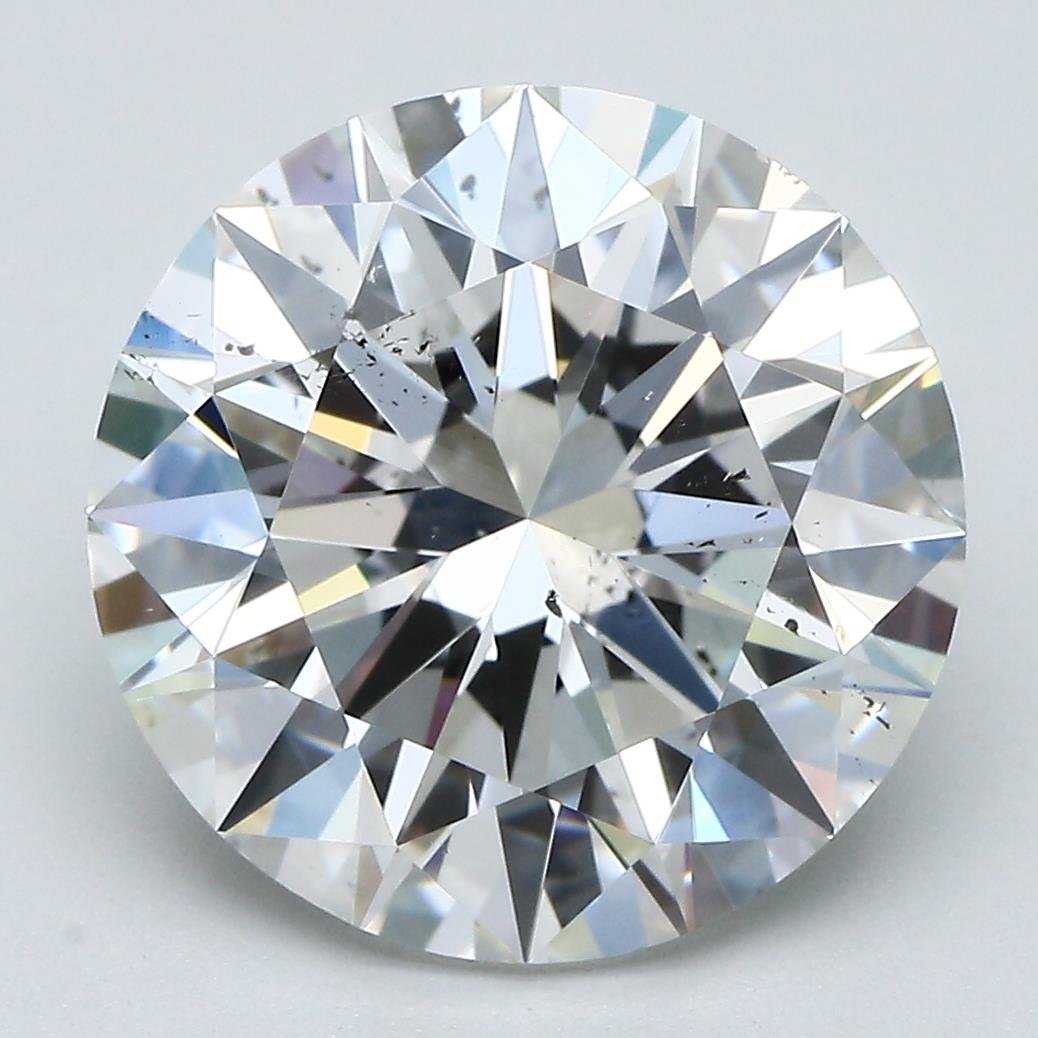 5.52ct G SI2 Rare Carat Ideal Cut Round Diamond