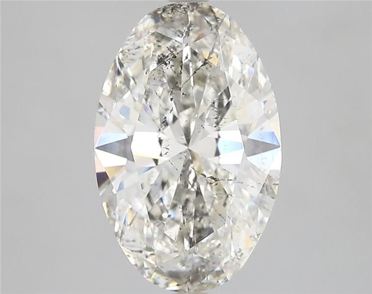 3.07ct H SI2 Rare Carat Ideal Cut Oval Diamond