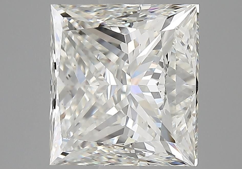 5.05ct I SI1 Rare Carat Ideal Cut Princess Diamond