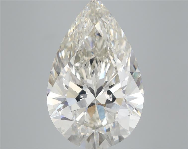 6.69ct H VS2 Rare Carat Ideal Cut Pear Lab Grown Diamond