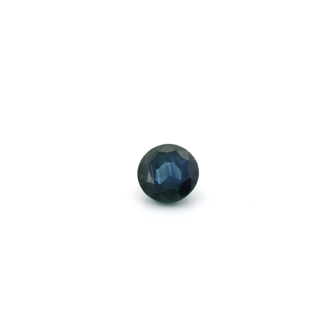 0.60 Carat Deep Blue Round Sapphire