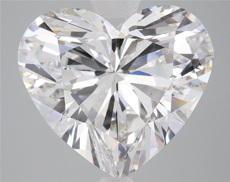 6.28ct F SI1 Excellent Cut Heart Lab Grown Diamond