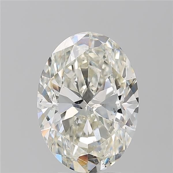 5.01ct K SI2 Rare Carat Ideal Cut Oval Diamond
