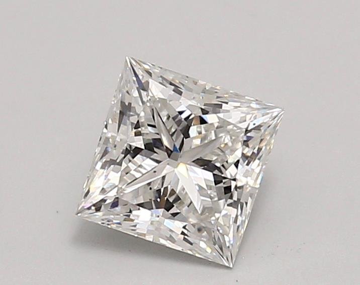 1.67ct F VS2 Rare Carat Ideal Cut Princess Lab Grown Diamond