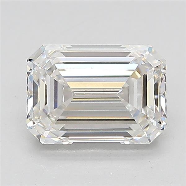 1.68ct F VS1 Rare Carat Ideal Cut Emerald Lab Grown Diamond