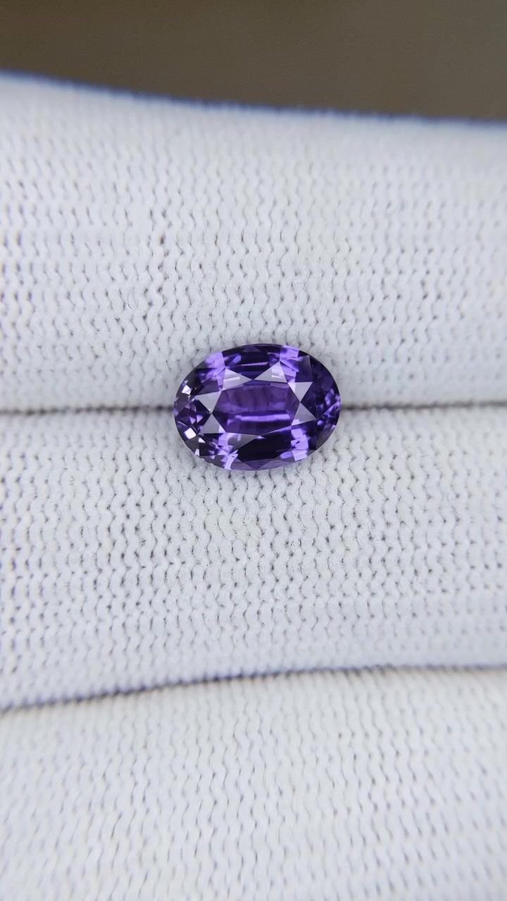 3.00 Carat Purple Oval Sapphire