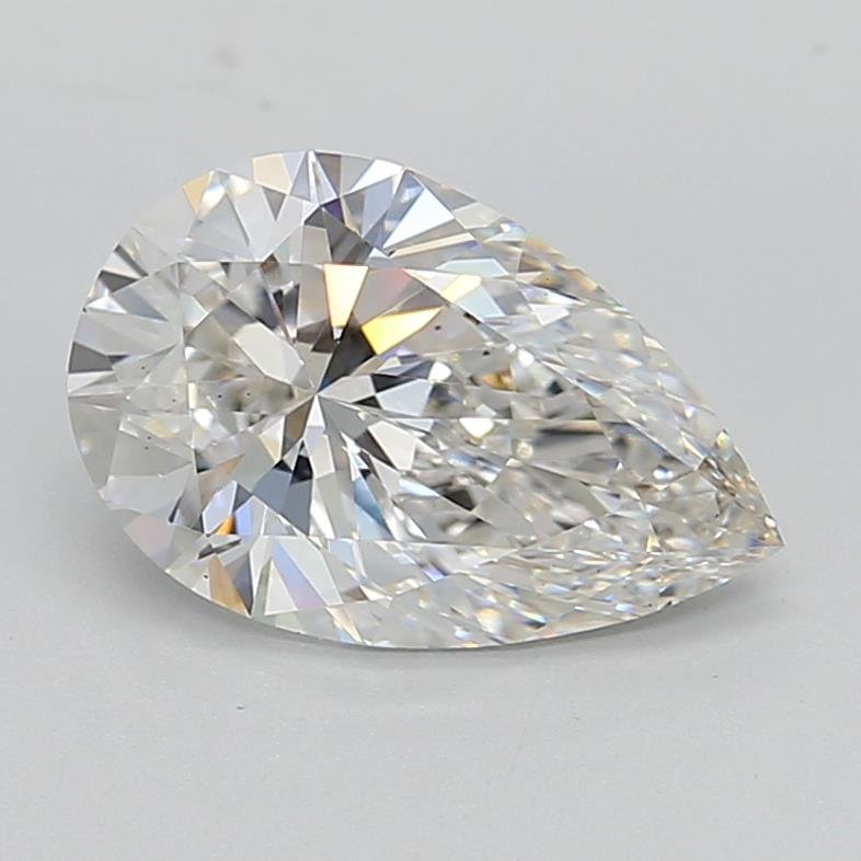 2.96ct G VS2 Rare Carat Ideal Cut Pear Lab Grown Diamond