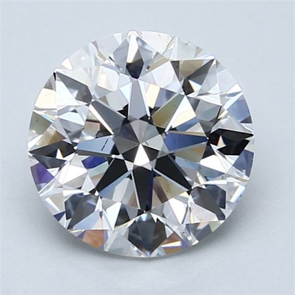 2.55ct F VS2 Rare Carat Ideal Cut Round Diamond