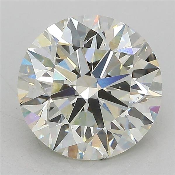 3.02ct J VS2 Excellent Cut Round Lab Grown Diamond