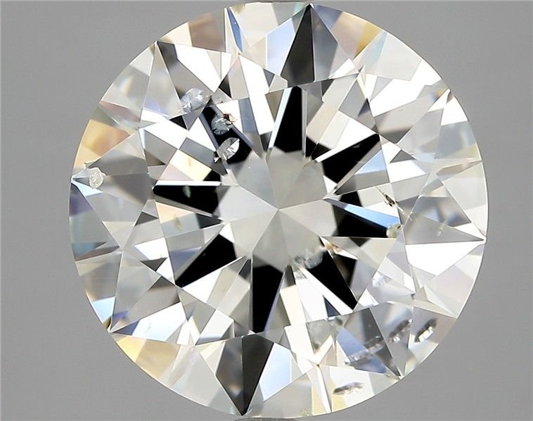 5.10ct J SI2 Rare Carat Ideal Cut Round Diamond