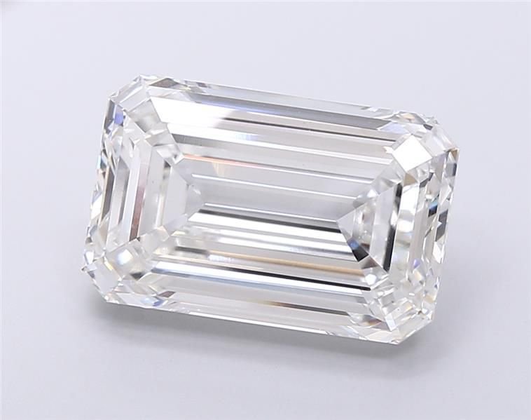 14.01ct F VS1 Rare Carat Ideal Cut Emerald Lab Grown Diamond