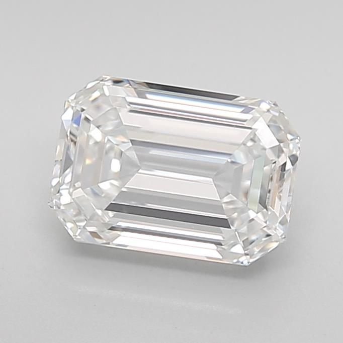 1.65ct E VS1 Rare Carat Ideal Cut Emerald Lab Grown Diamond