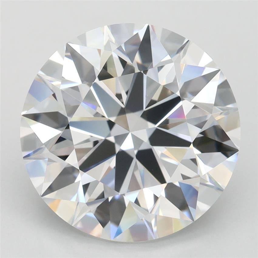 4.11ct D FL Rare Carat Ideal Cut Round Lab Grown Diamond