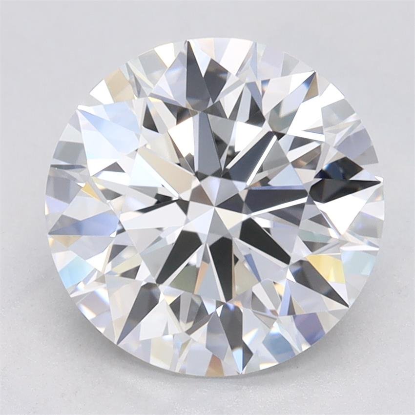 2.46ct D VVS2 Rare Carat Ideal Cut Round Lab Grown Diamond