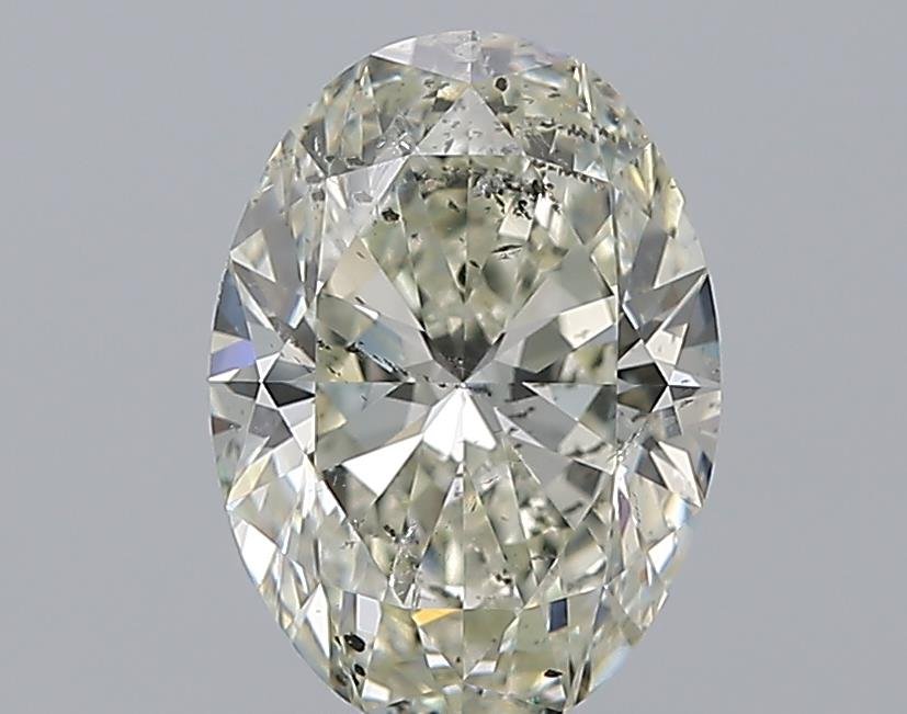 2.01ct J SI2 Rare Carat Ideal Cut Oval Diamond