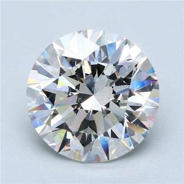 7.06ct I VS2 Rare Carat Ideal Cut Round Diamond