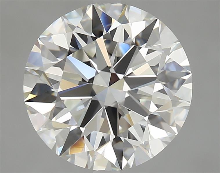 4.24ct H IF Rare Carat Ideal Cut Round Diamond