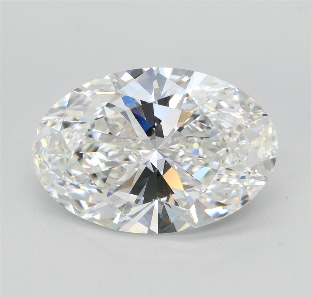 4.73ct F VVS2 Rare Carat Ideal Cut Oval Lab Grown Diamond