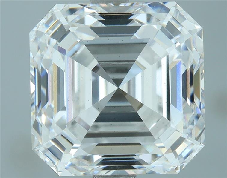 4.32ct D VS2 Rare Carat Ideal Cut Asscher Lab Grown Diamond