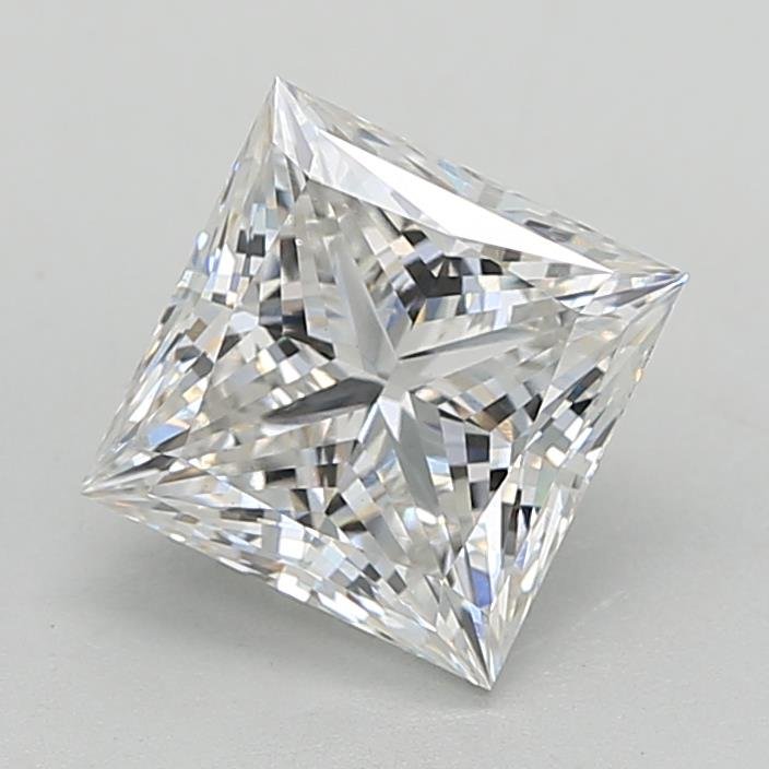 3.03ct F VS1 Rare Carat Ideal Cut Princess Lab Grown Diamond