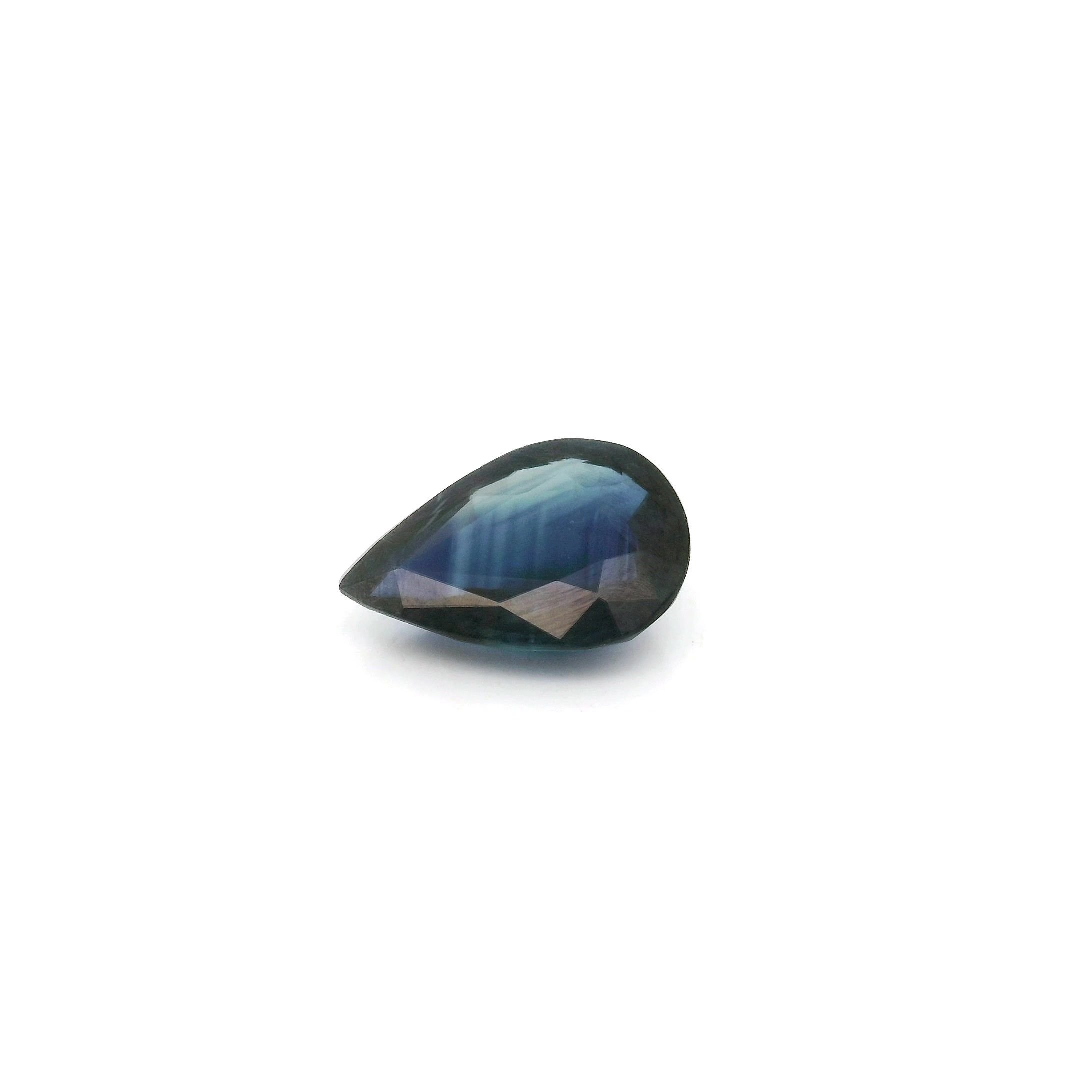1.19 Carat Intense Blue Pear Sapphire