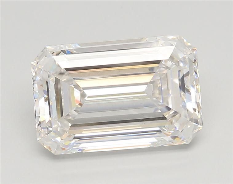 5.54ct F VS1 Rare Carat Ideal Cut Emerald Lab Grown Diamond
