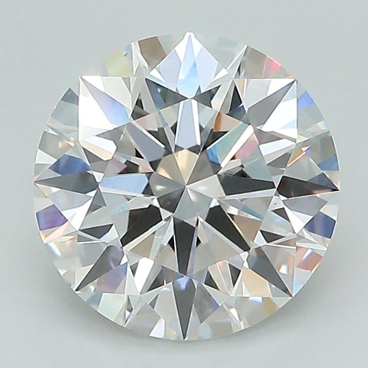 2.58ct F VS1 Rare Carat Ideal Cut Round Lab Grown Diamond